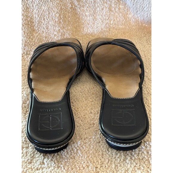 Cole Haan “Kaitlin” Leather Strappy Slide Sandals Nike Air Soles #D12555 Size 8 - Picture 2 of 7